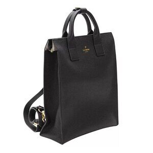 La Seine Genuine Leather 2-in-1 Tote Backpack for Documents & 13” Laptop